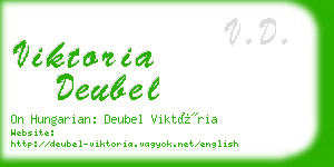 viktoria deubel business card